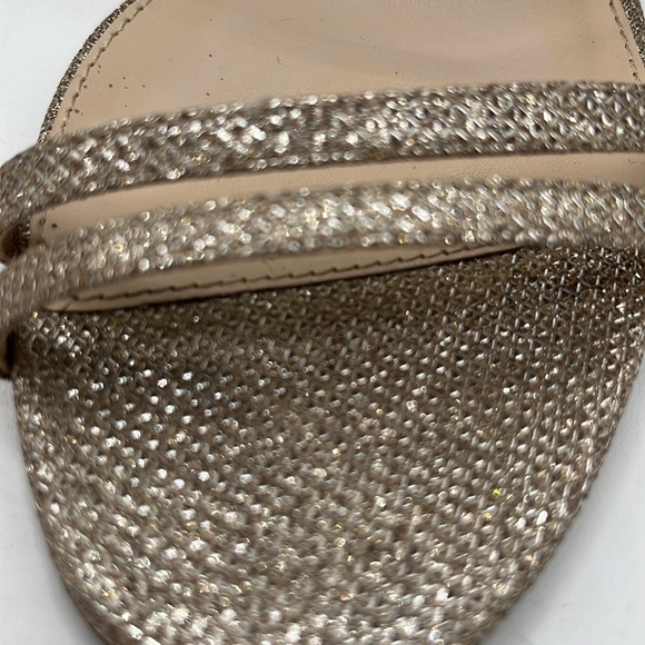 PELLE MODA GLITTER STRAPPY SLINGBACK HEELS SIZE 10